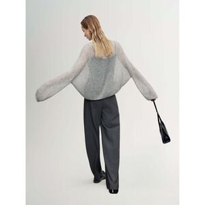 EILEEN FISHER Petite Loose- Gauge Mohair Knit Sweater Woman's Size PS